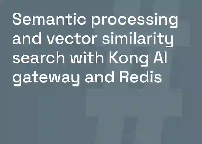 Kong AI gateway and Redis